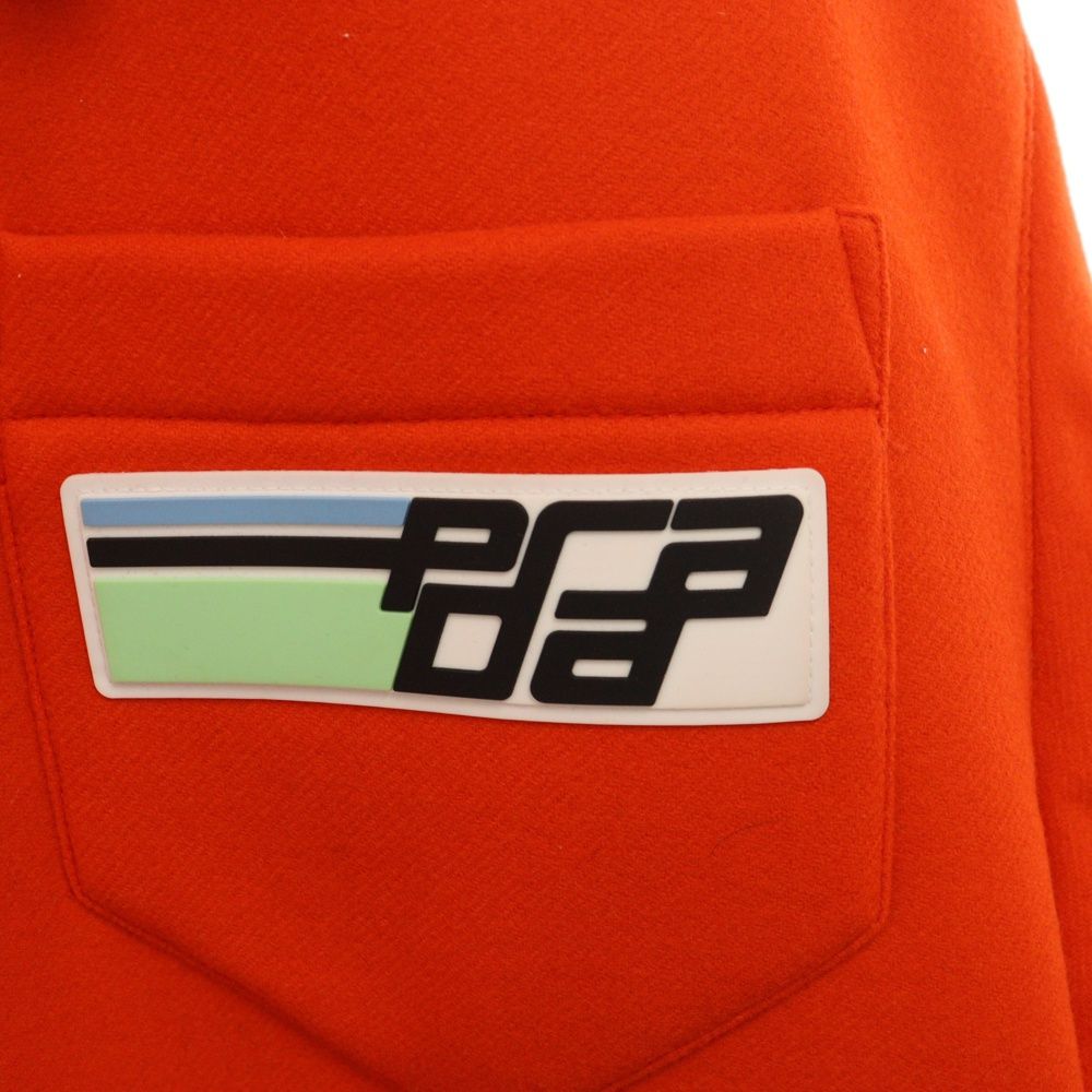 PRADA (プラダ) 胸ロゴ スナップジャケット オレンジ SGN916 S182 1R7K