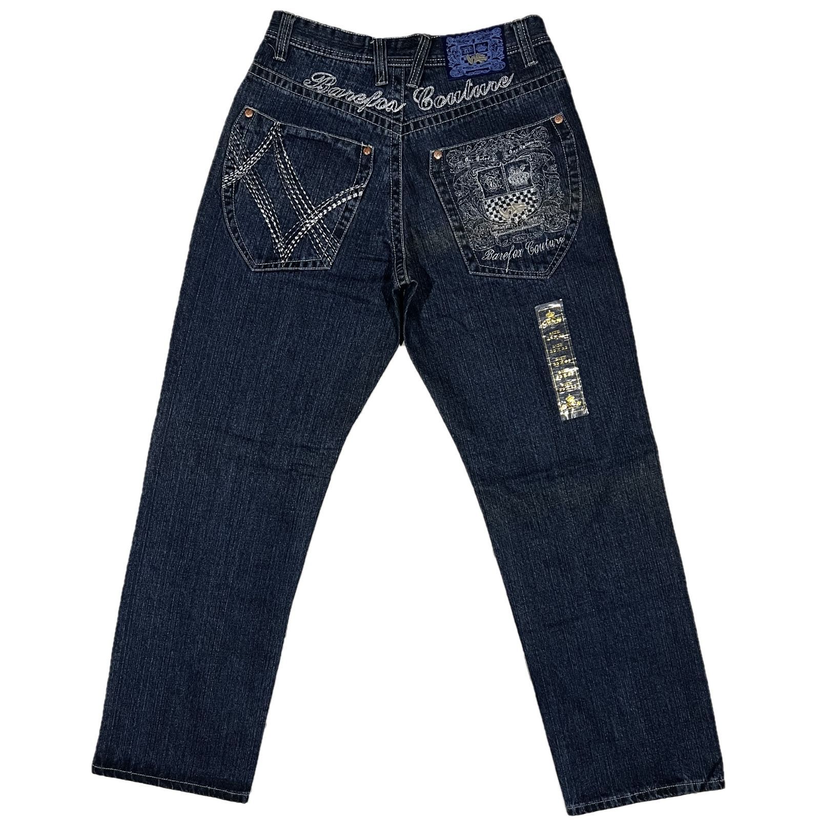 Bare Fox バーフォックス バックポケット刺繍 デニムパンツ - メルカリ