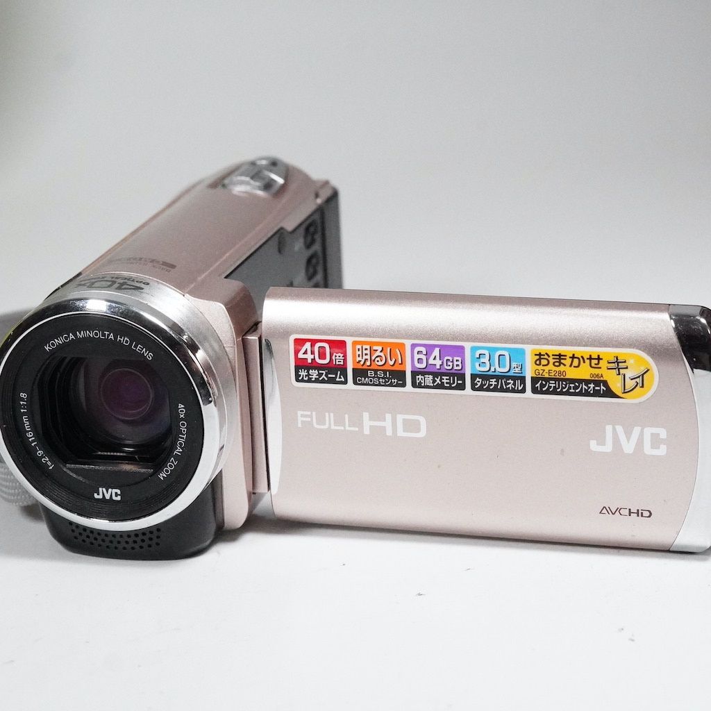 JVC Victor Everio GZ-E280-N ピンク 元箱 返金保証 |2273