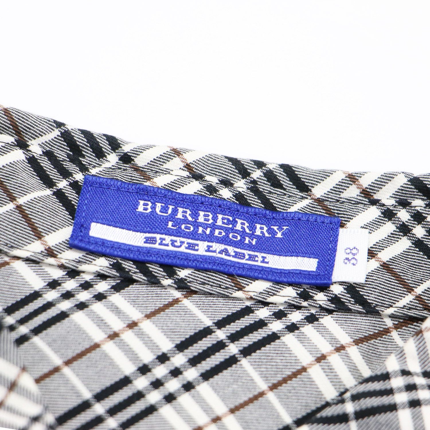 BURBERRY BLUE LABEL バーバリー ブルーレーベル シャツ グレー