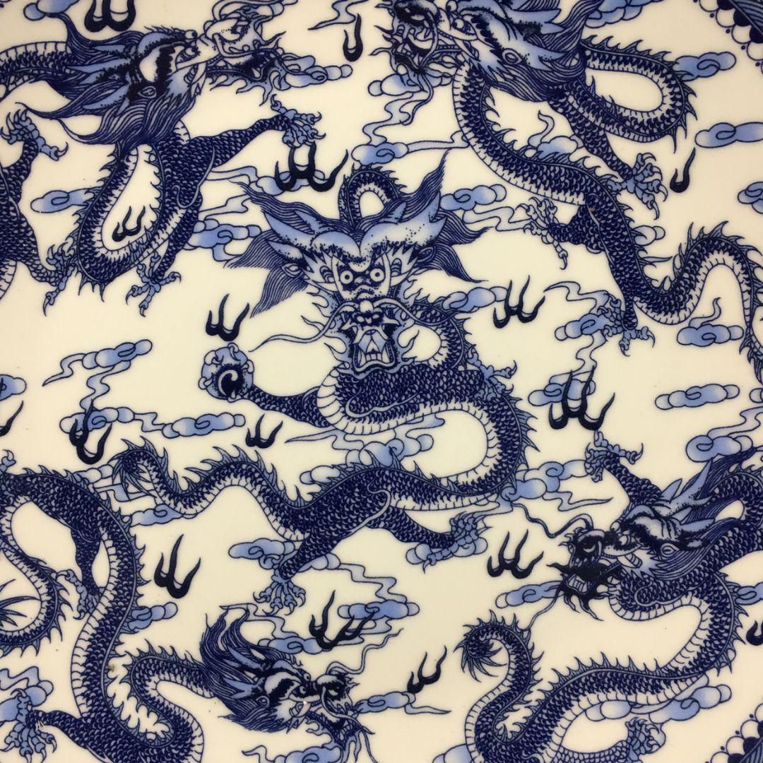 大清乾隆青花五龍図賞盤 現代工芸品 美術品 装飾品 置物 - メルカリ