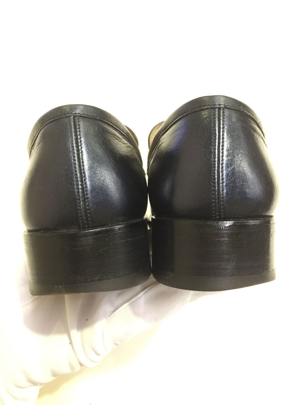 GUCCI 110-0197 レザーシューズ サイズ40/Eワイズ LEATHER BIT LOAFERS