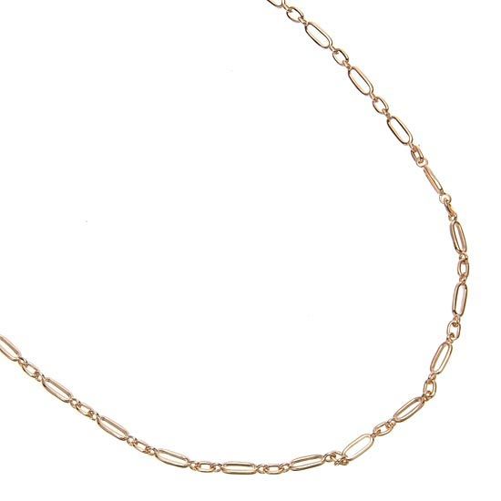ネックレス チェーン 18金 K18PG ピンクゴールド 地金ネックレス 50cm シンプル ユニセックス 日本製 刻印入り アクセサリーマート|メルカリShops店