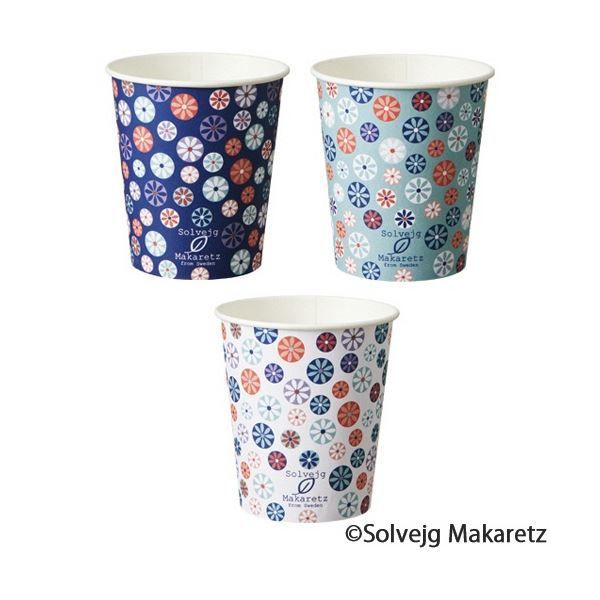 まとめ TANOSEE 紙コップ MosaicFloral モザイク フローラル 205ml 7オンス 1パック 80個 ×20セット