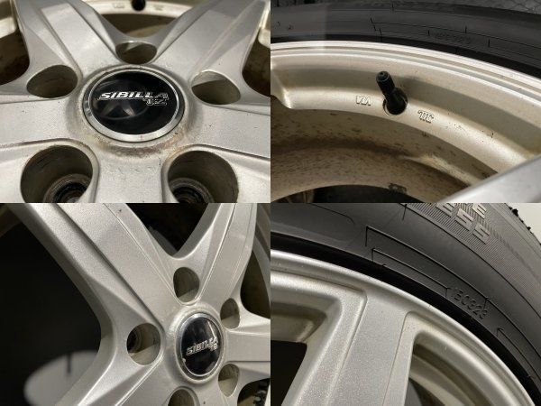 タイヤ走行短め【DUNLOP WINTER MAXX SJ8 225/65R17】スタッドレス【SIBILLA TZ 17インチ  7J5HPCD114.3+48】19年製 CX-5/CX-8等　(MTK511)