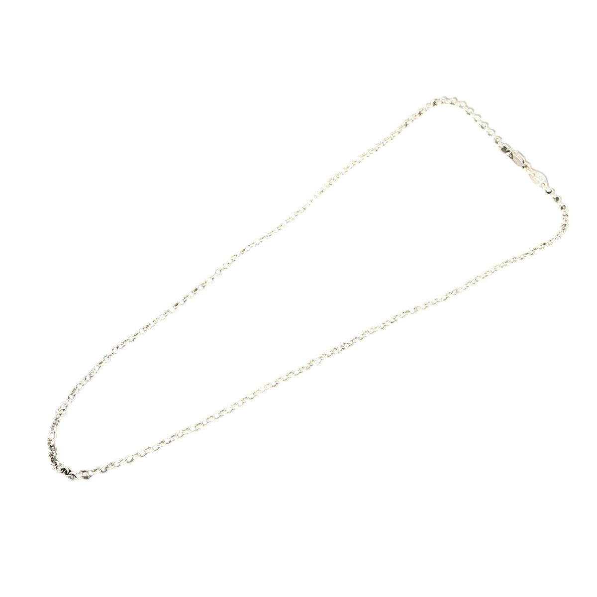 CHROME HEARTS クロムハーツ ロールチェーン ネックレス シルバー 925 インボイスあり Aランク 鑑定済 クロムアクセ