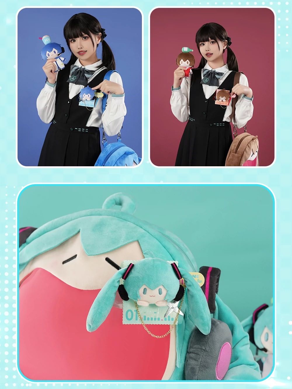bilibiliGoods 公式品 初音ミク モフモフブローチ（patch）初音ミク 鏡