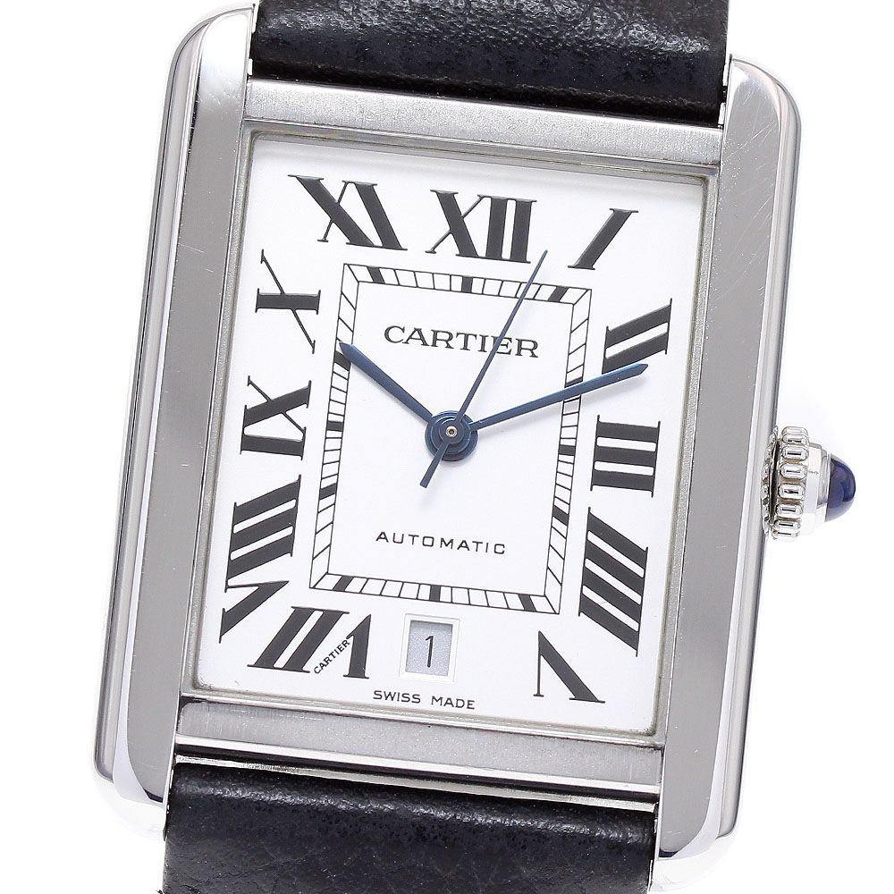 カルティエ CARTIER WSTA0029 タンクソロXL デイト 自動巻き メンズ良品_842255