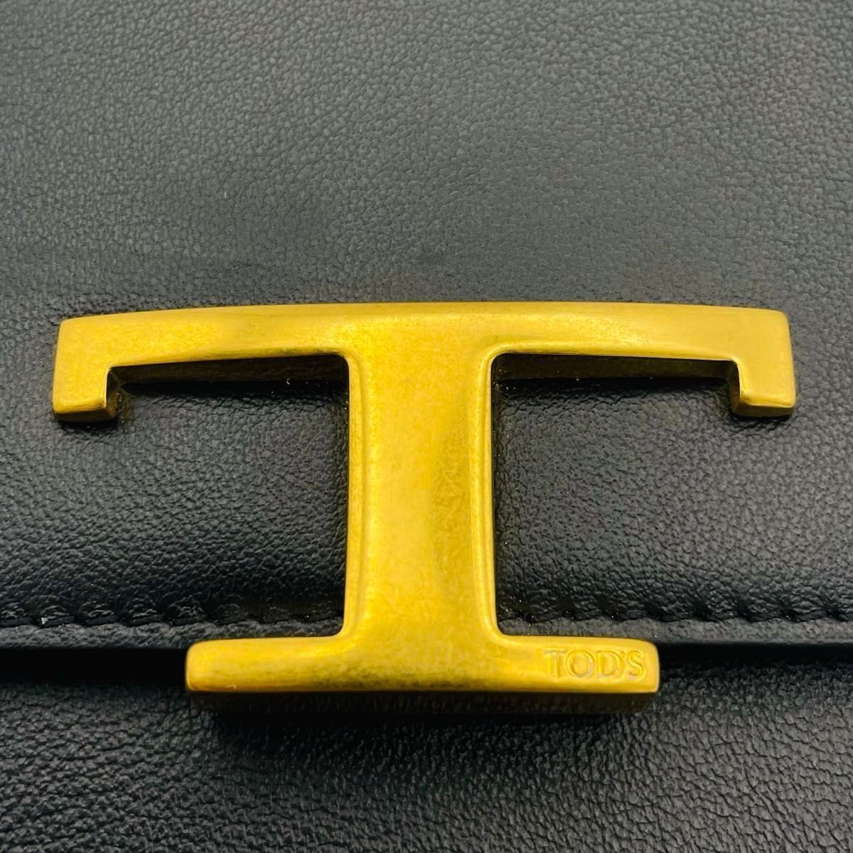 美品 TODS トッズ タイムレス スマホフォルダー ショルダーバッグ 