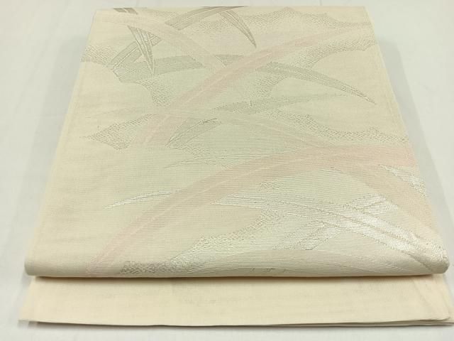 真作/戸島光基/梅に双鶴図/布袋屋掛軸HG-510 和柄 花と毬と御所車と折鶴金彩文様 全4色 110cm幅