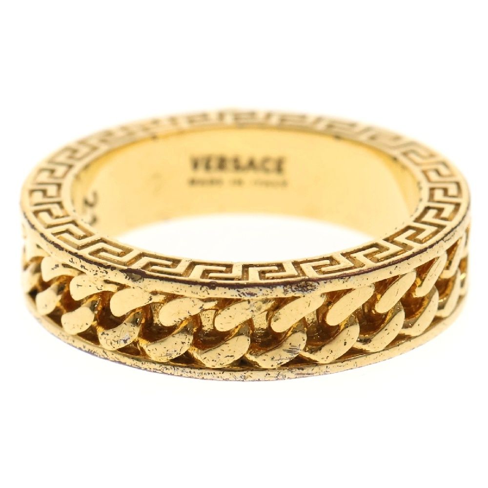 VERSACE (ヴェルサーチ) チェーンドメデューサリング ゴールド