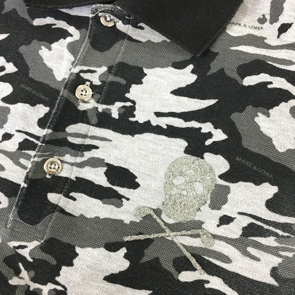 MARK & LONA 迷彩ポロシャツ グレー MARK&LONA - マーク＆ロナ 迷彩