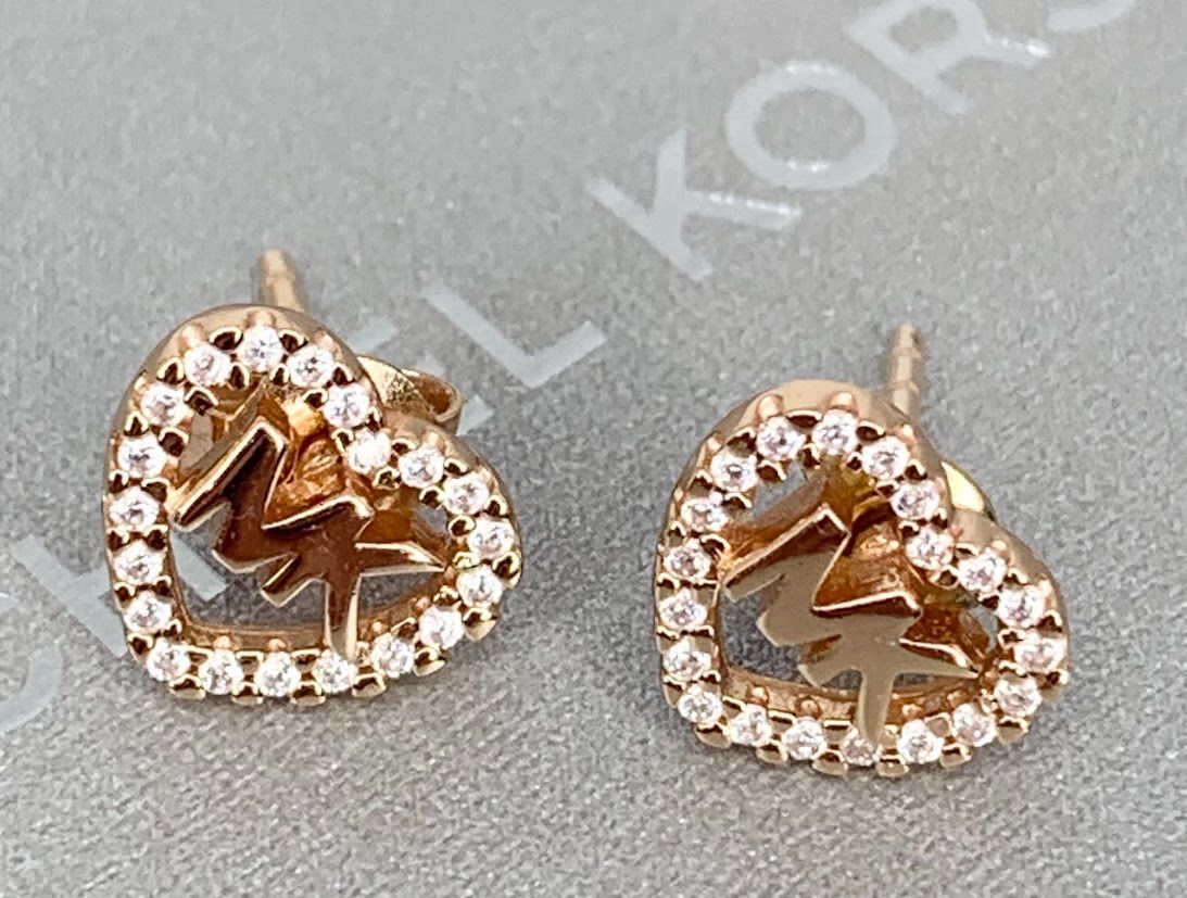 MICHAEL KORS ハート型クリスタルピアス MICHAEL KORS ハート型クリスタルピアス