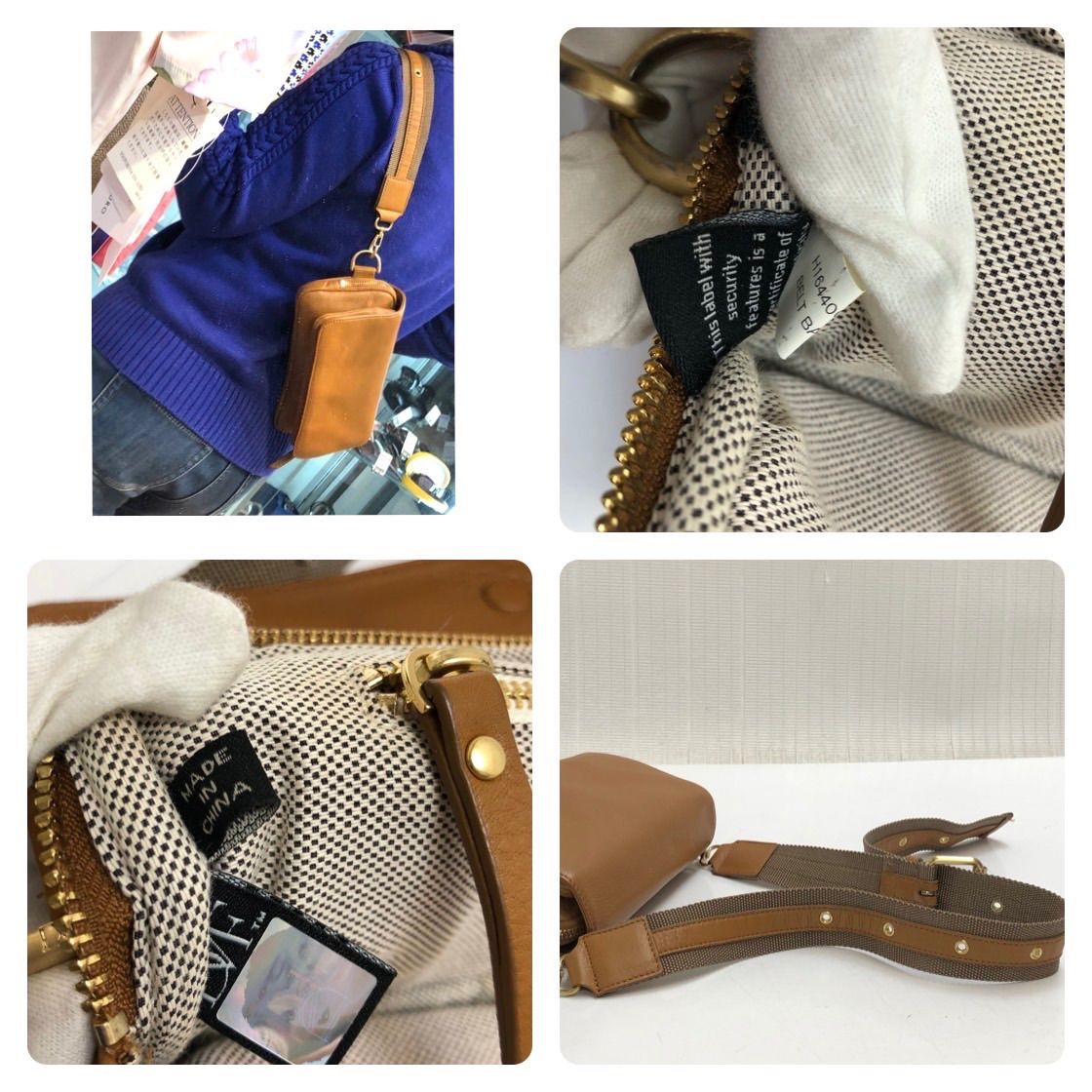 ダイアン フォン ファスティンバーグ レザー ウエストポーチ ボディ  