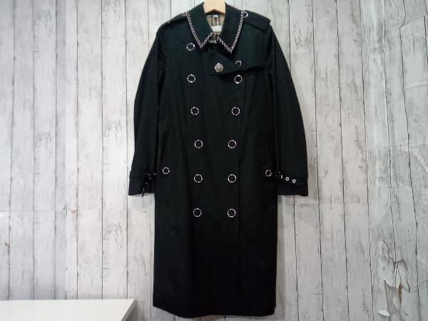 BURBERRY バーバリー トレンチコート ブラック UK6 ギガチェック BURBERRY バーバリー トレンチコート ブラック UK6 ギガチェック