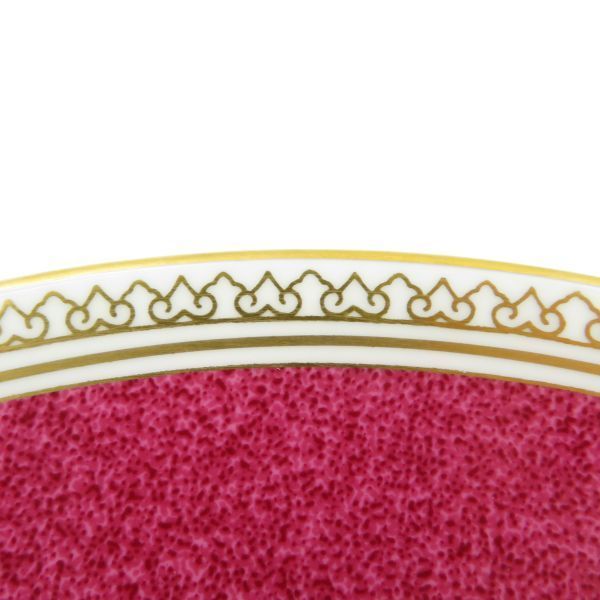 ウェッジウッド プレート□コロンビア パウダールビー スーププレート