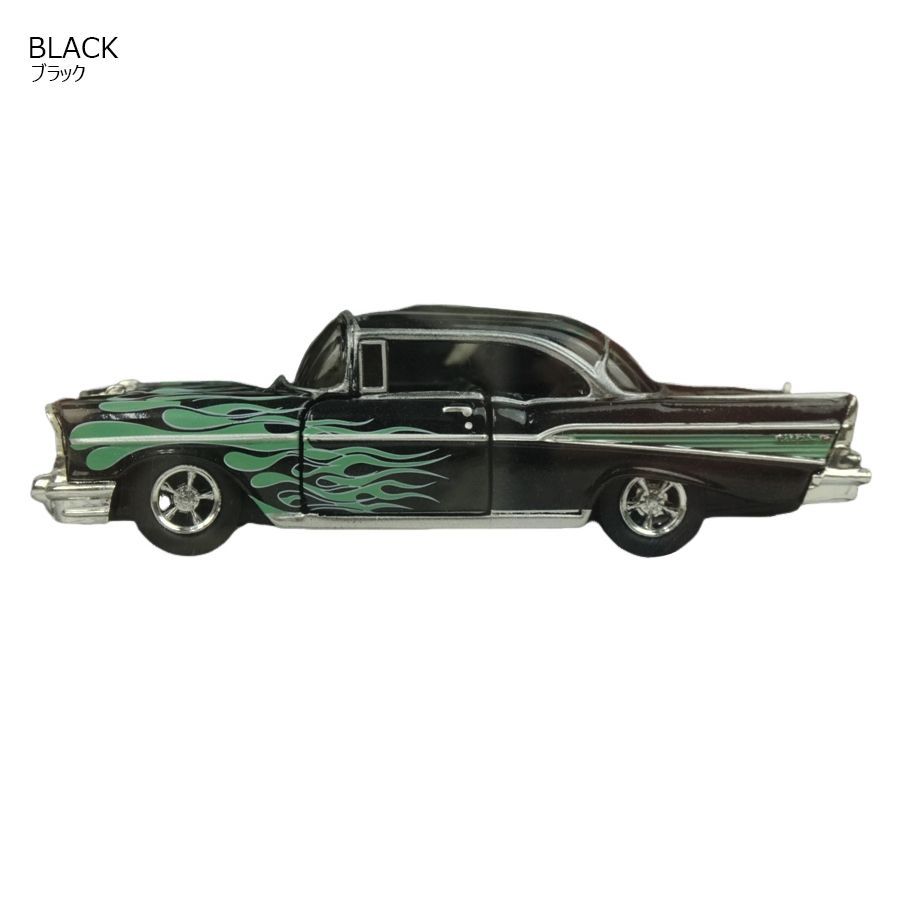 新品 ミニダイキャスト 1/64 箱入り ミニカー 1957 CHEVROLET BEL AIR