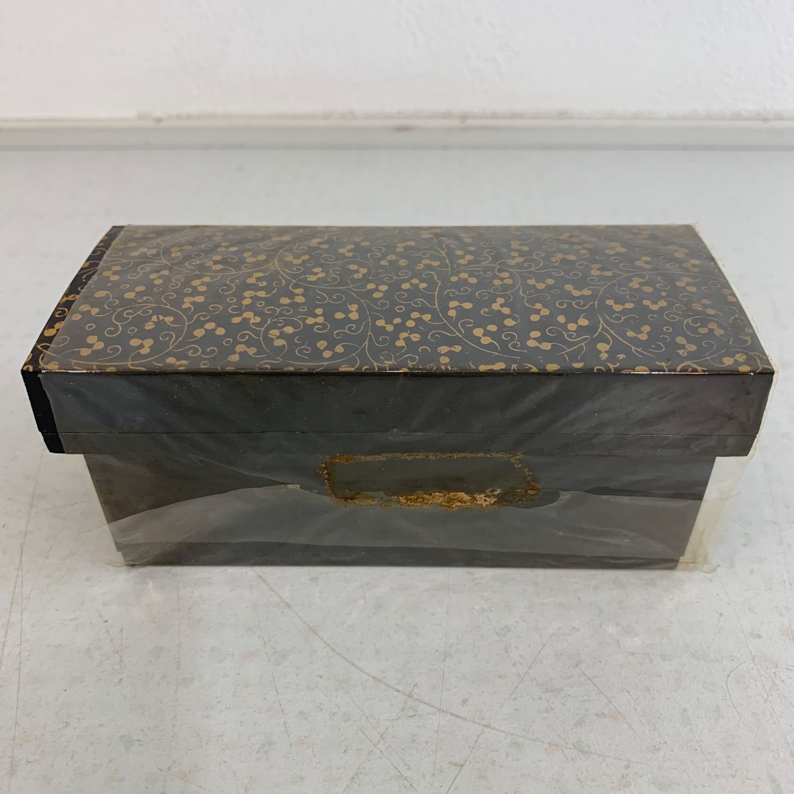 古い雛道具◇御三ツ揃◇木製 蒔絵 唐草 漆器 雛人形 骨董 ドール