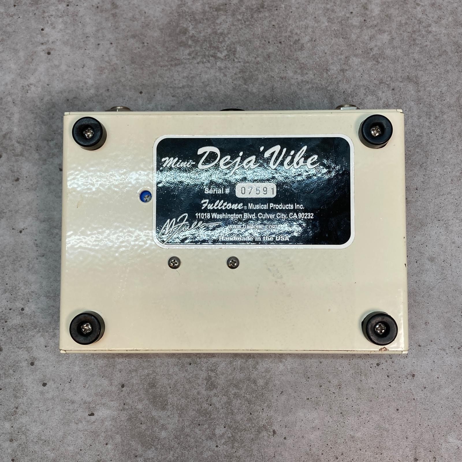 三重本店 楽器 Fulltone フルトーン エフェクター Mini Deja Vibe 472
