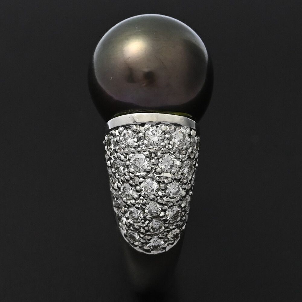 PA0.463ct|FD 0.66ct|ハートモチーフ･黒蝶真珠|クロチョウ|タヒチパール