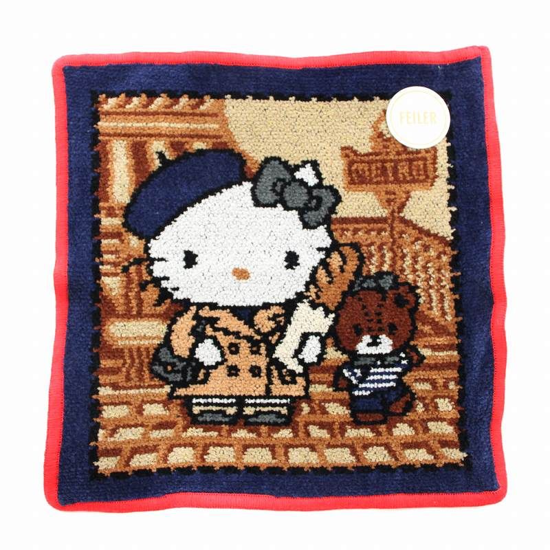 新品　フェイラー　イエナ アンファン　ハローキティ　別注　ハンドタオル　ハンカチ 新品 フェイラー イエナ アンファン ハローキティ 別注 ハンド