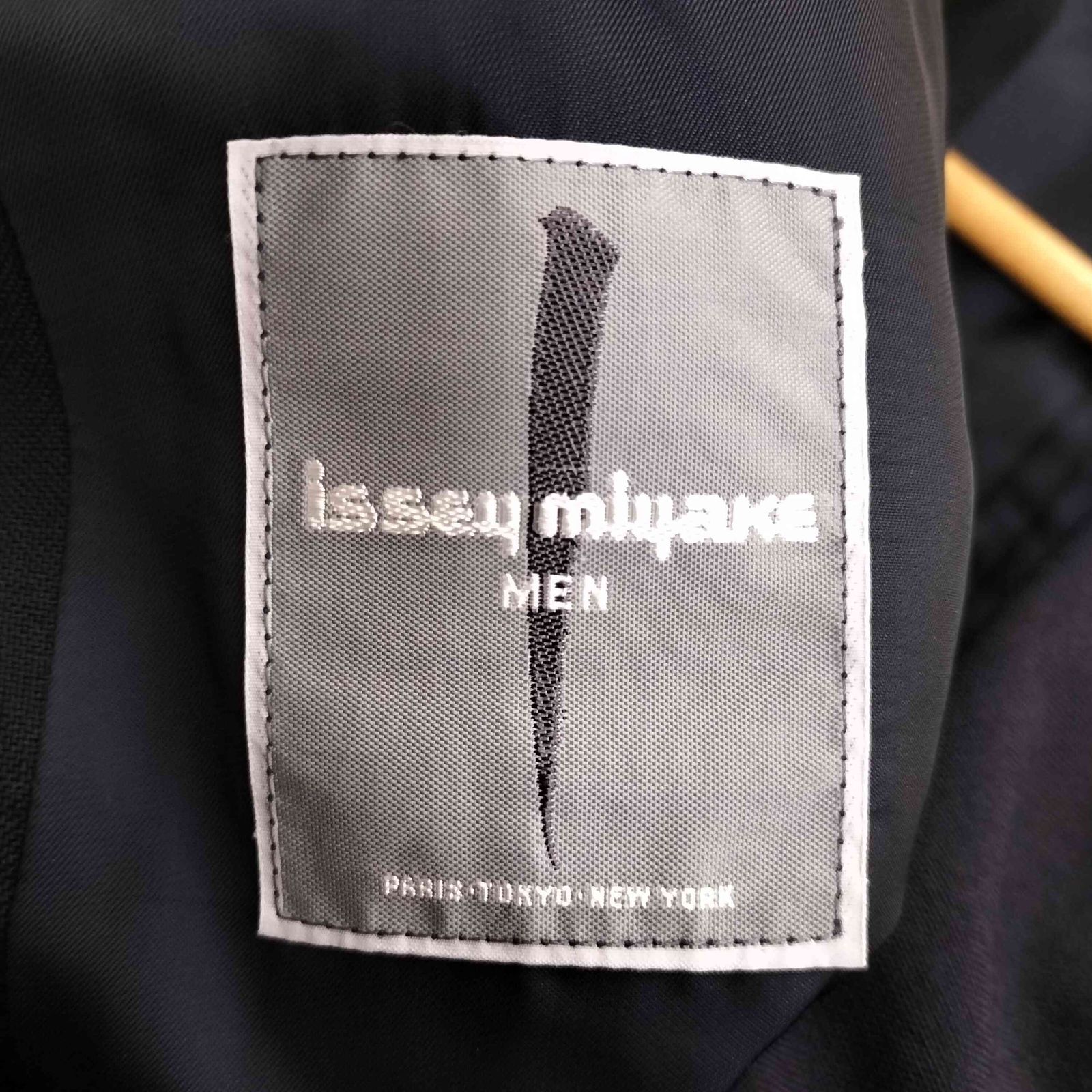 イッセイミヤケメン ISSEY MIYAKE MEN 80s 筆タグ 襟折り返しデザイン 