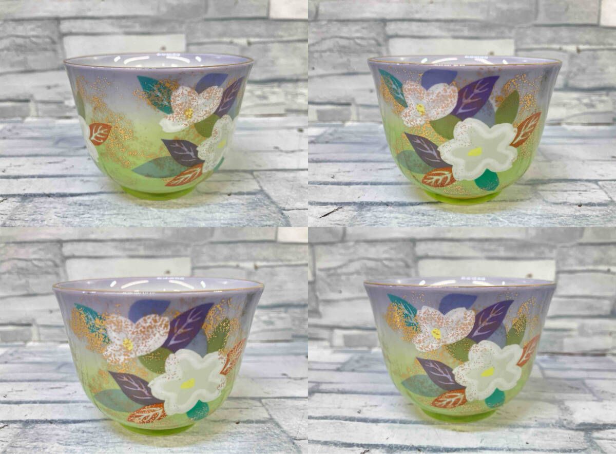 美品 未使用品 古伊万里様式 金彩華紋 ポット茶器揃 美品