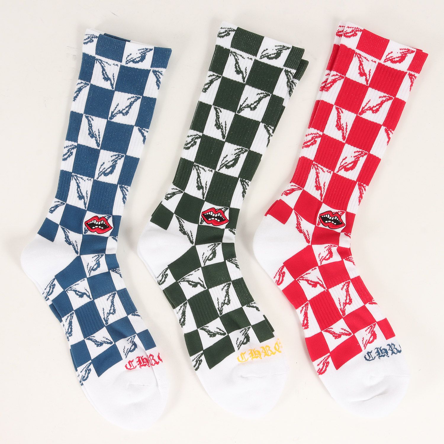 【新品】 Chrome Hearts マッティー ボーイ ソックス 靴下 3足 楽天市場】CHROME HEARTS 3 PAIR CHOMPER SOCKS SET クロム