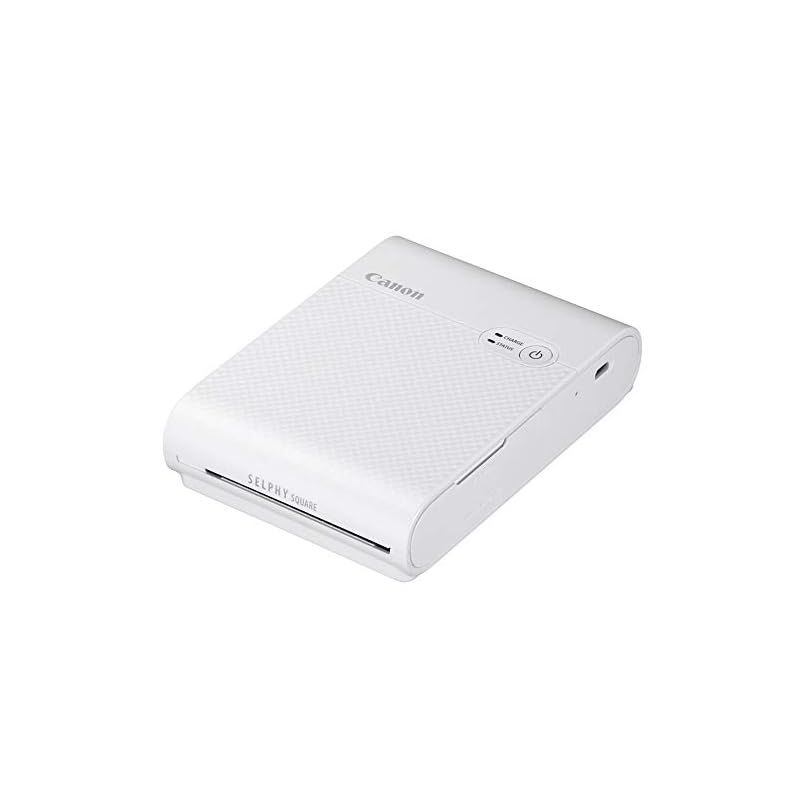 Canon スマートフォン用プリンター SELPHY SQUARE QX10 ホワイト 高耐久|シール紙|コンパクト 0
