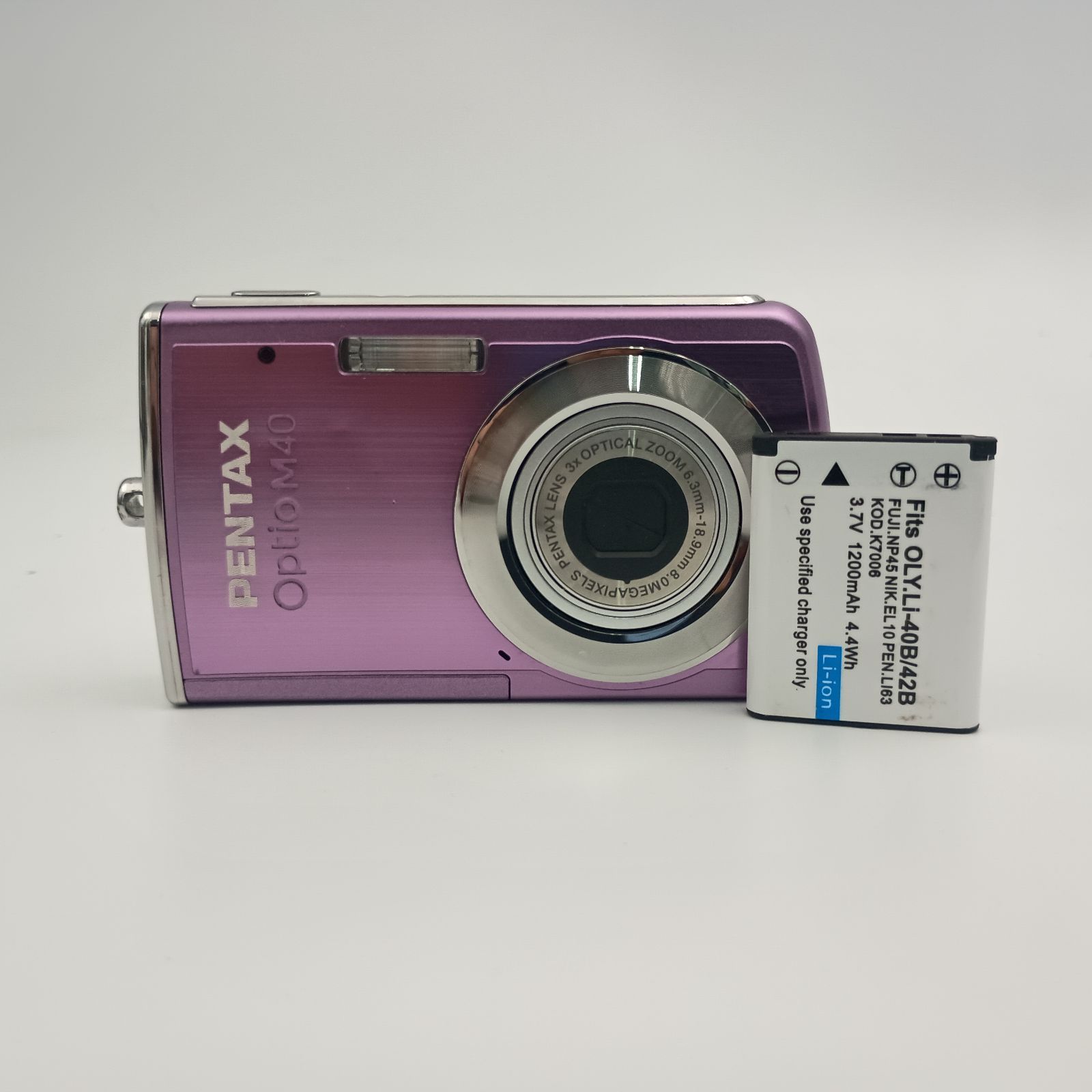 Pentax Optio M40 Compact DIGITAL Camera Purple 紫 コンパクト