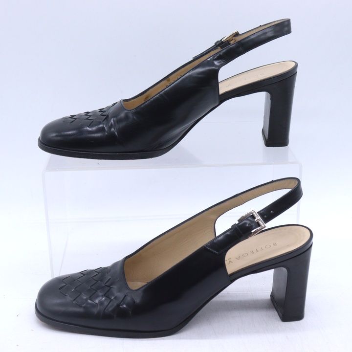 BOTTEGA VENETA ボッテガヴェネタ レザーフラットシューズ ブラウン 36