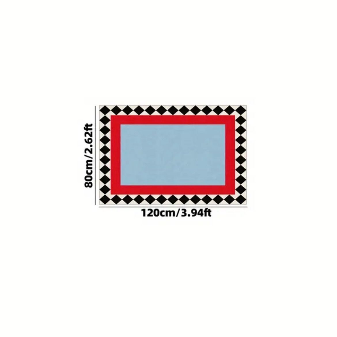 ラグ カラフル 幾何学模様 ぬいぐるみマット 模造カシミア 厚さ5mm