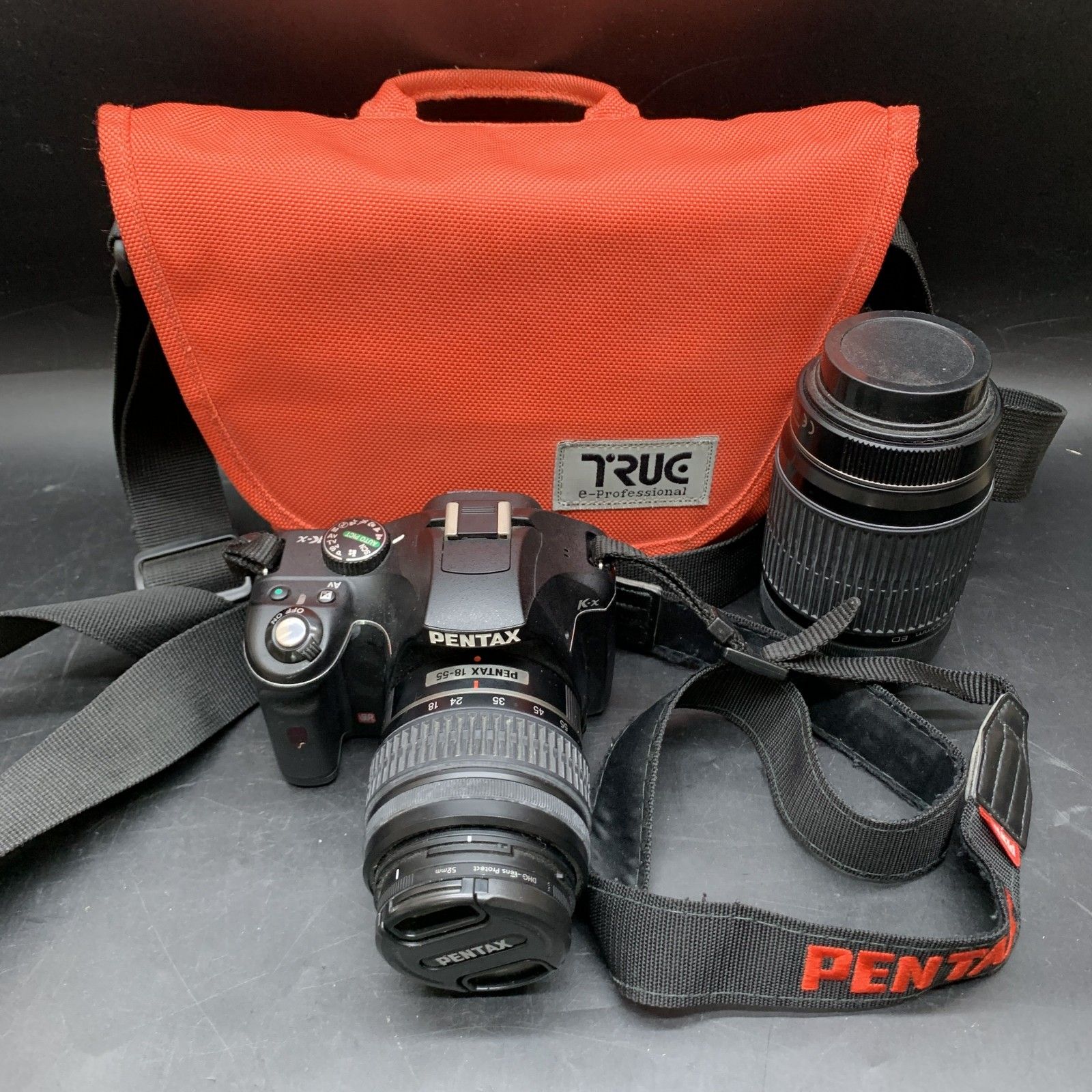 F347 PENTAX デジタル一眼レフカメラ K-x ダブルレンズキット デジイチ ペンタックス 動作未 1 4-5.8 55-300mm|1 3.5-5.6 18-55mm