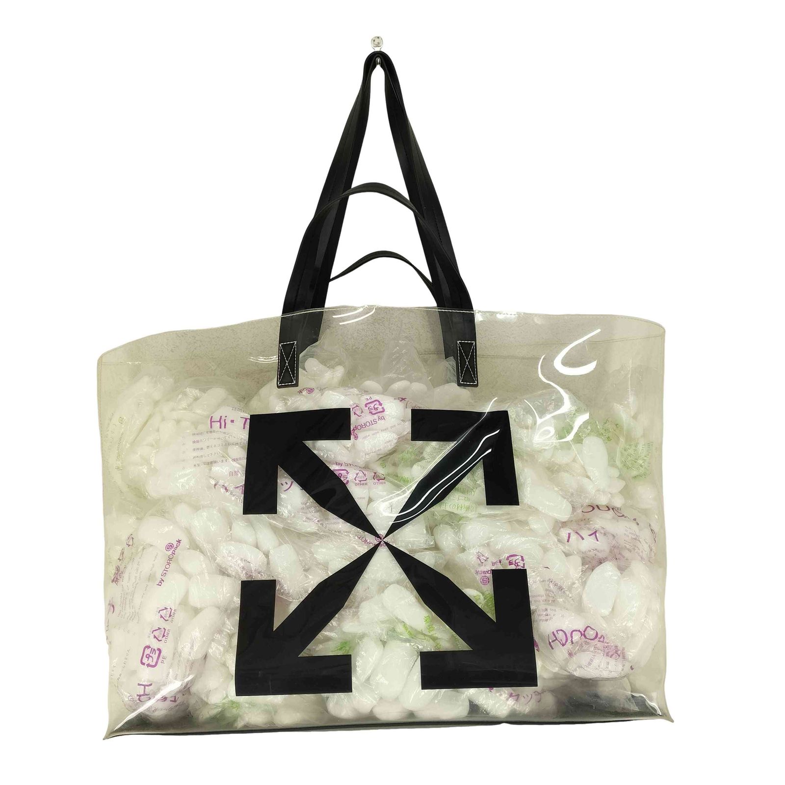 オフホワイト OFF-WHITE 2WAY クリアトートバッグ メンズ 表記無