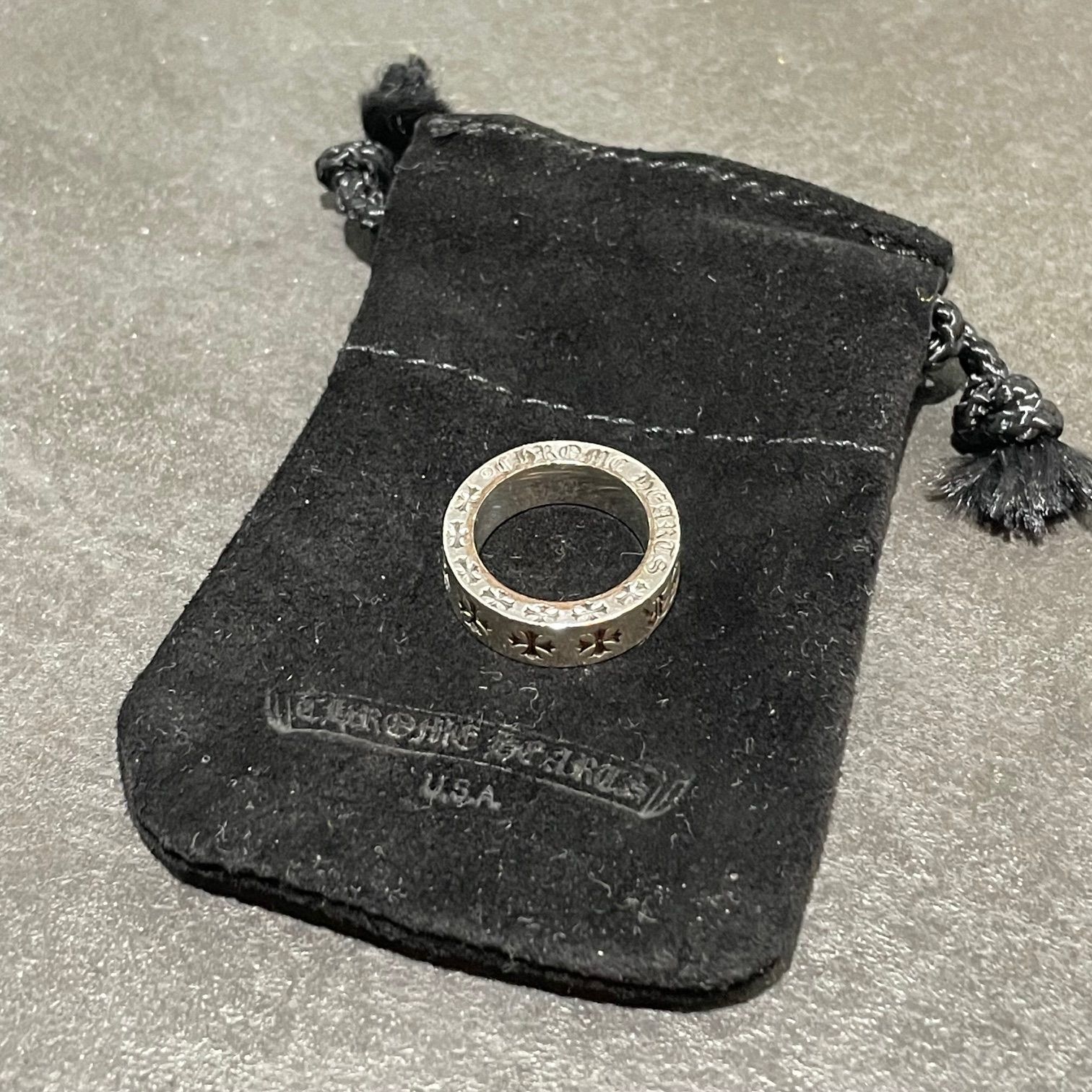 CHROME HEARTS スペーサーリング 5mm 指輪 クロムハーツ 7号 76106A4
