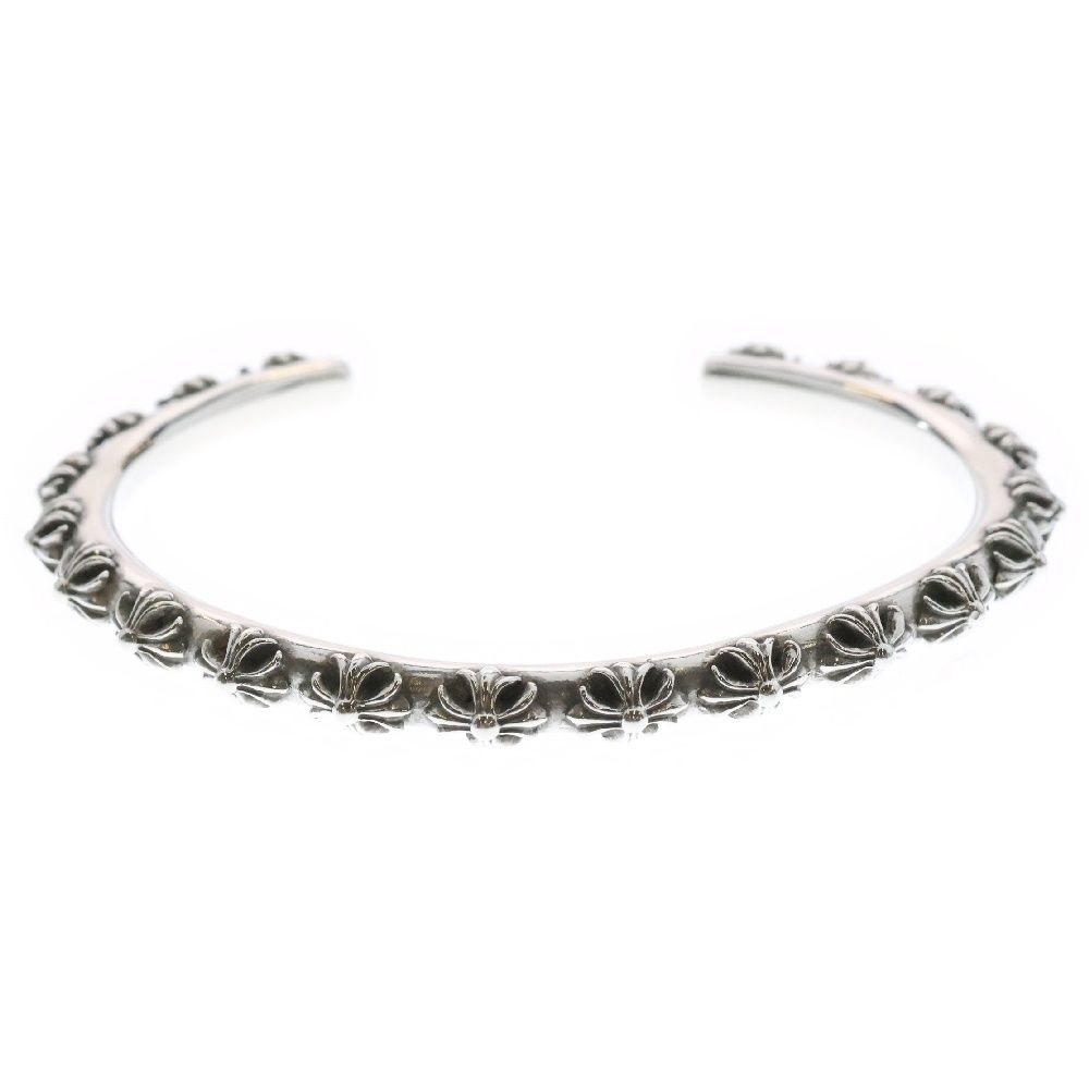 CHROME HEARTS クロムハーツ BANGLE CROSS クロスバンドバングル ブレスレット シルバー BCA124