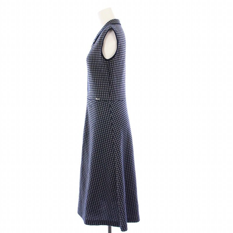 ルネ Rene 23年製 Checkered Knit Dress ニットワンピース