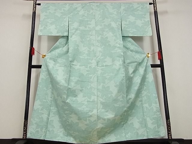 平和屋-こころ店□本場大島紬 枝葉文 楓 着丈160cm 裄丈62.5cm 正絹 ...