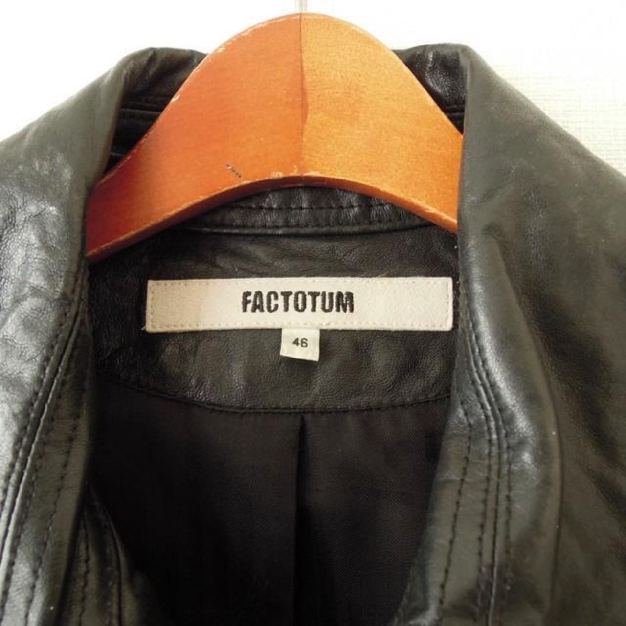 ファクトタム レザージャケット羊革 黒 46 (m-046) - メルカリ 
