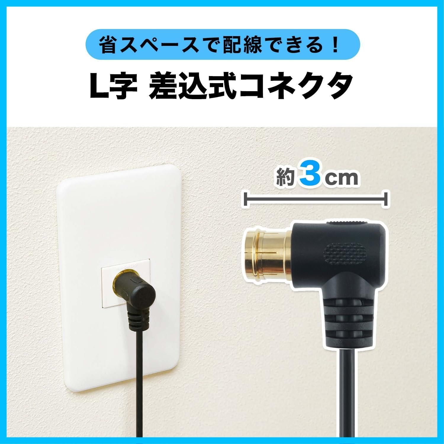 特価セール】ホーリック 極細アンテナケーブル S-2.5C-FB同軸 7m