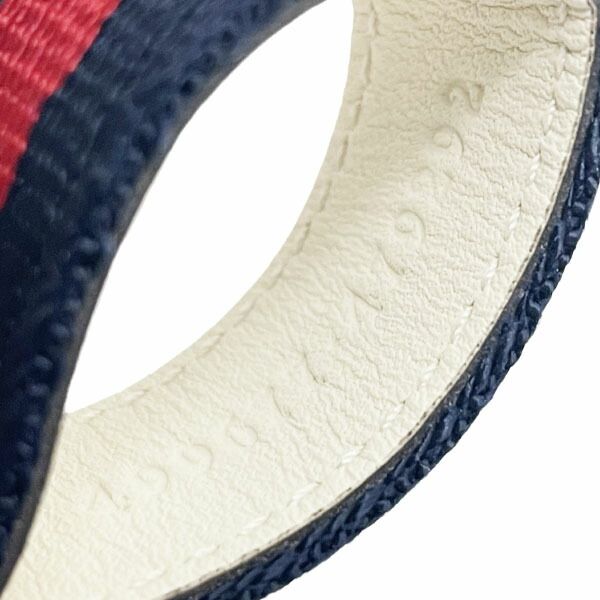  グッチ キーホルダー ハート シェリー ウェブ パール キーリング レザー 革 ナイロン アイボリー系 白 ネイビー 紺 レッド 赤 499677 GUCCI ループ チャーム バッグチャーム キーチャーム キー 鍵 ブランド小物 き その他 折り財布