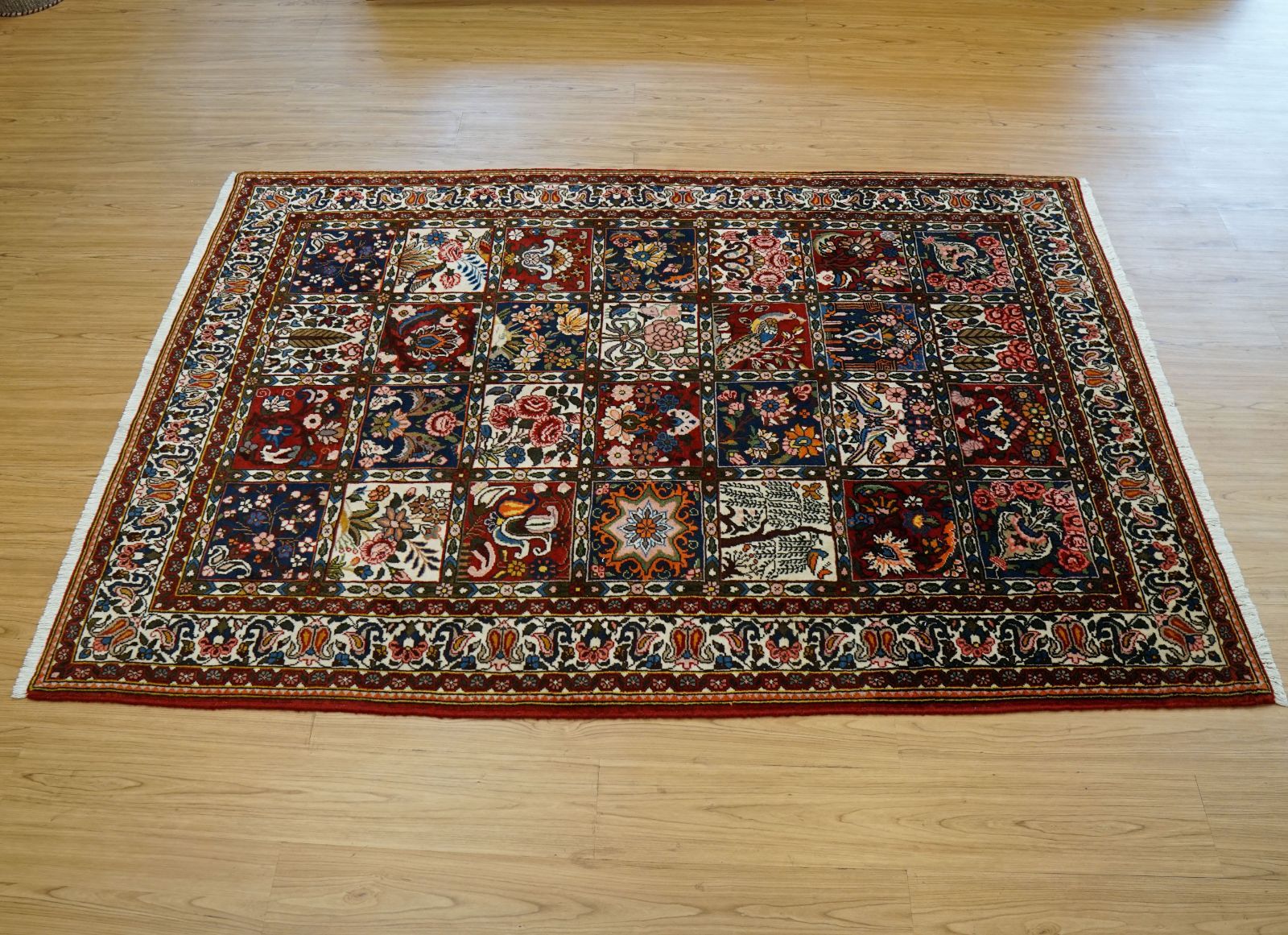 2点セット）パキスタン産 ギャッベ ペルシャ 46x74cmパキスタン手織り