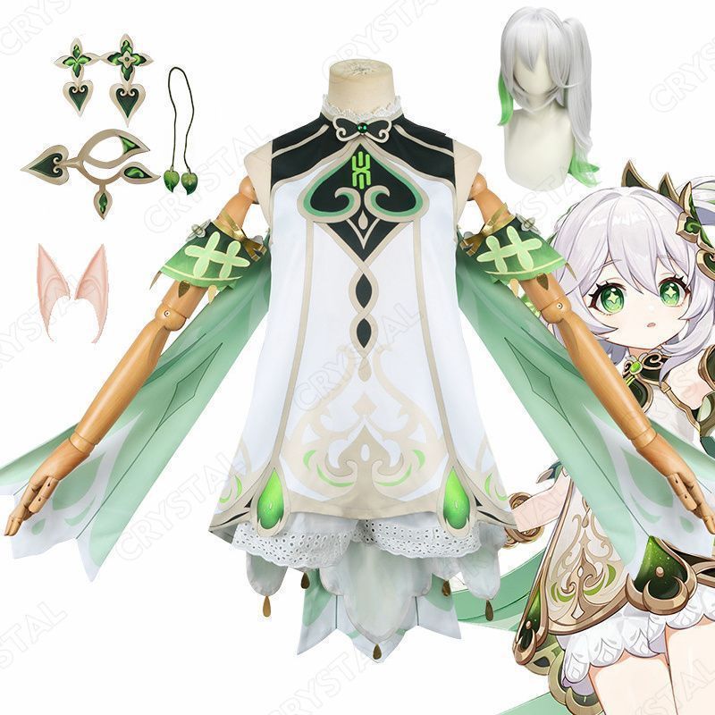 原神 コスプレ ナヒーダ 小吉祥草王 L サイズ　衣装　ウィッグ付 原神 コスプレ ナヒーダ 小吉祥草王 L サイズ 衣装 ウィッグ付