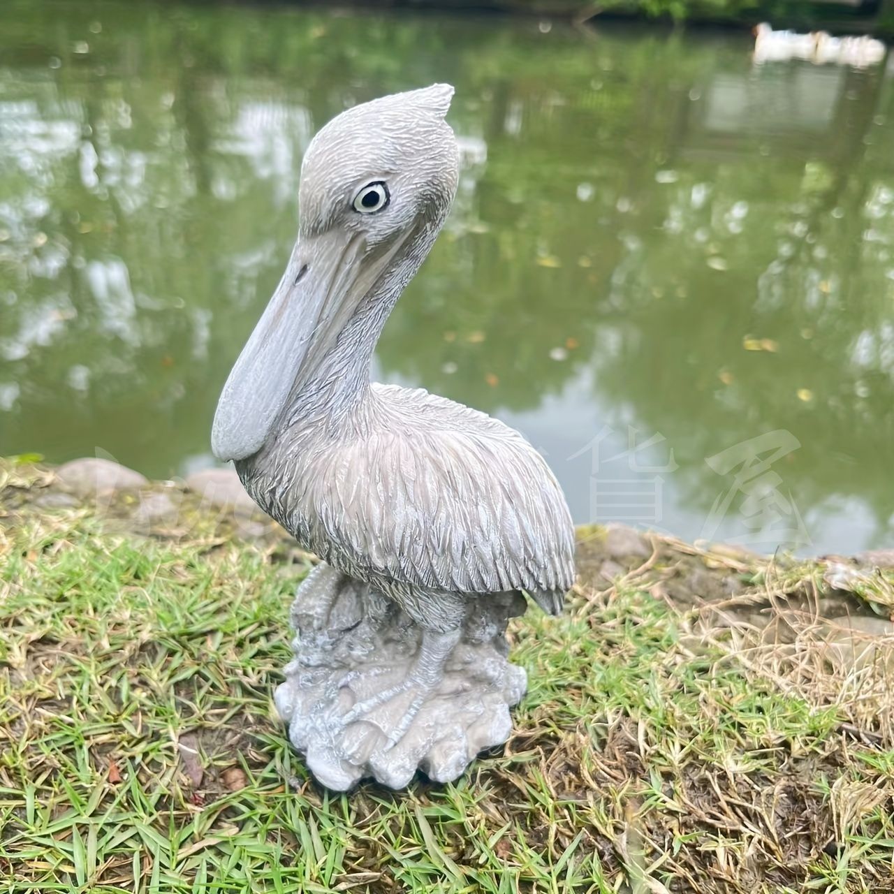 ヘレンド　ペリカン　置物 置物 オブジェ ガーデンオーナメント ガーデンダック 屋外