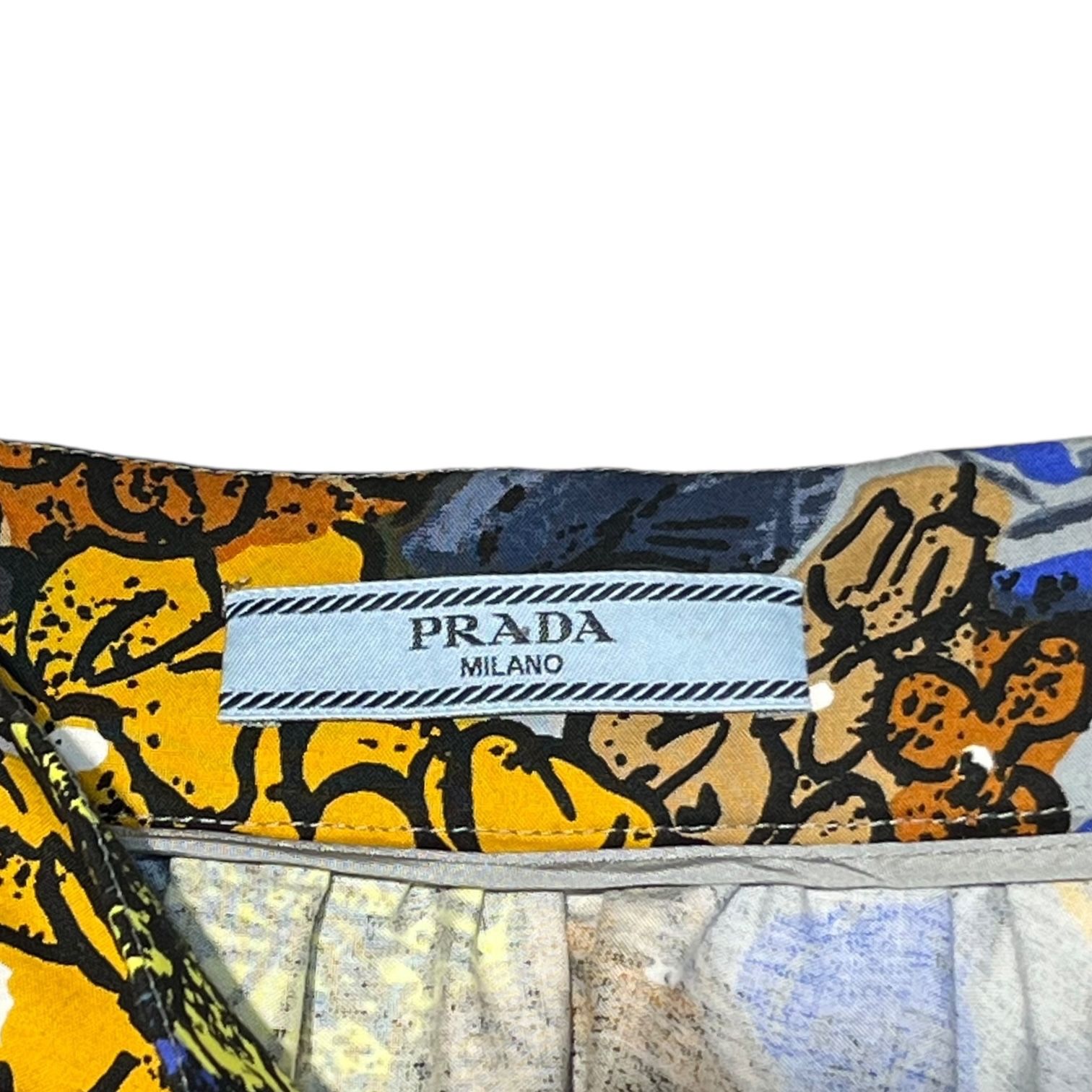PRADA(プラダ) 17AW All-over flower print flared skirt 総柄