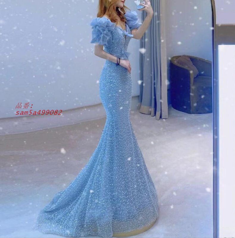 ロングドレス 演奏会用 パーティードレス 結婚式 ドレス ステージドレス マキシ丈 大人 ピアノ 20代30代40代 発表会 コー合唱衣装 成人式 am5a499082