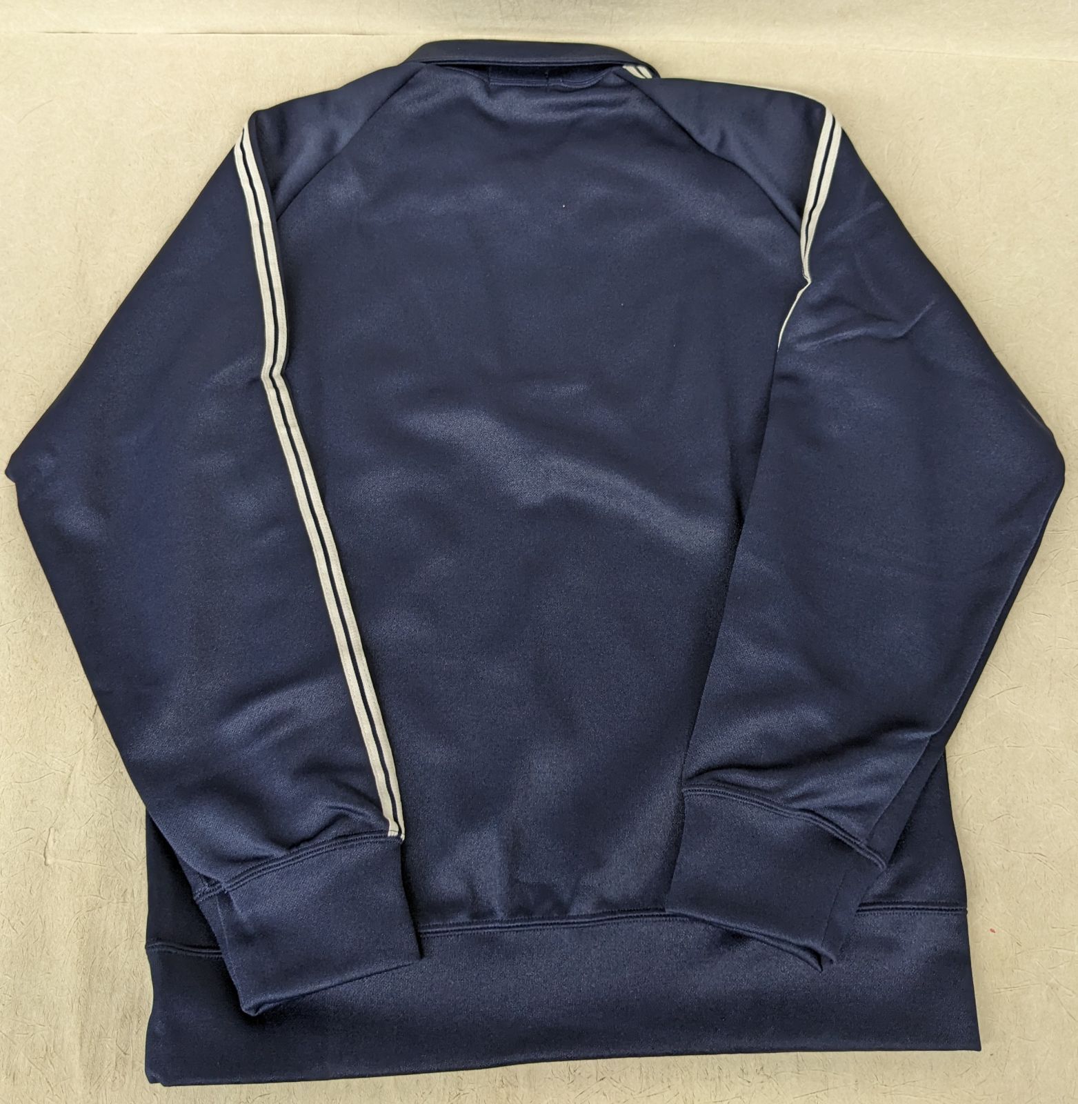 新品当時物 【アシックス ジェレンク トレーニングシャツ 紺×白