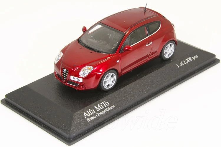 ミニチャンプス 1|43 アルファロメオ ミト 2009 レッド メタリック Alfa Romeo Mito Red Metallic 400120800
