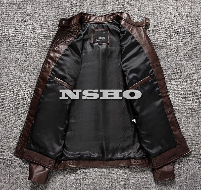 上質 革ジャン ゴートスキン メンズ 50's パテッド シングル