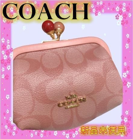 ✨【匿名配送】❣️COACH ノラキスロック コインケース ピンク 未使用